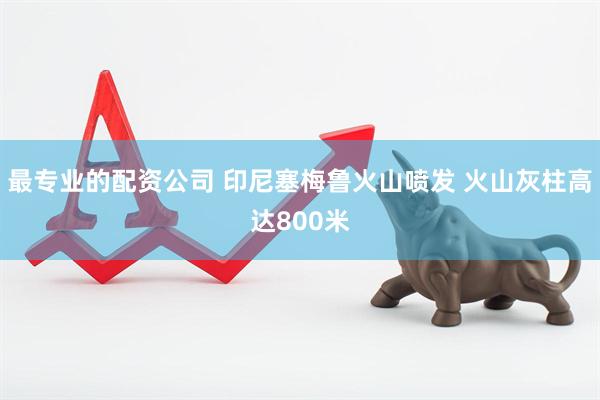 最专业的配资公司 印尼塞梅鲁火山喷发 火山灰柱高达800米